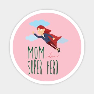 mom super hero Magnet